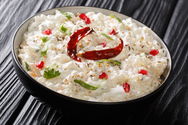 Curd Rice with Papad