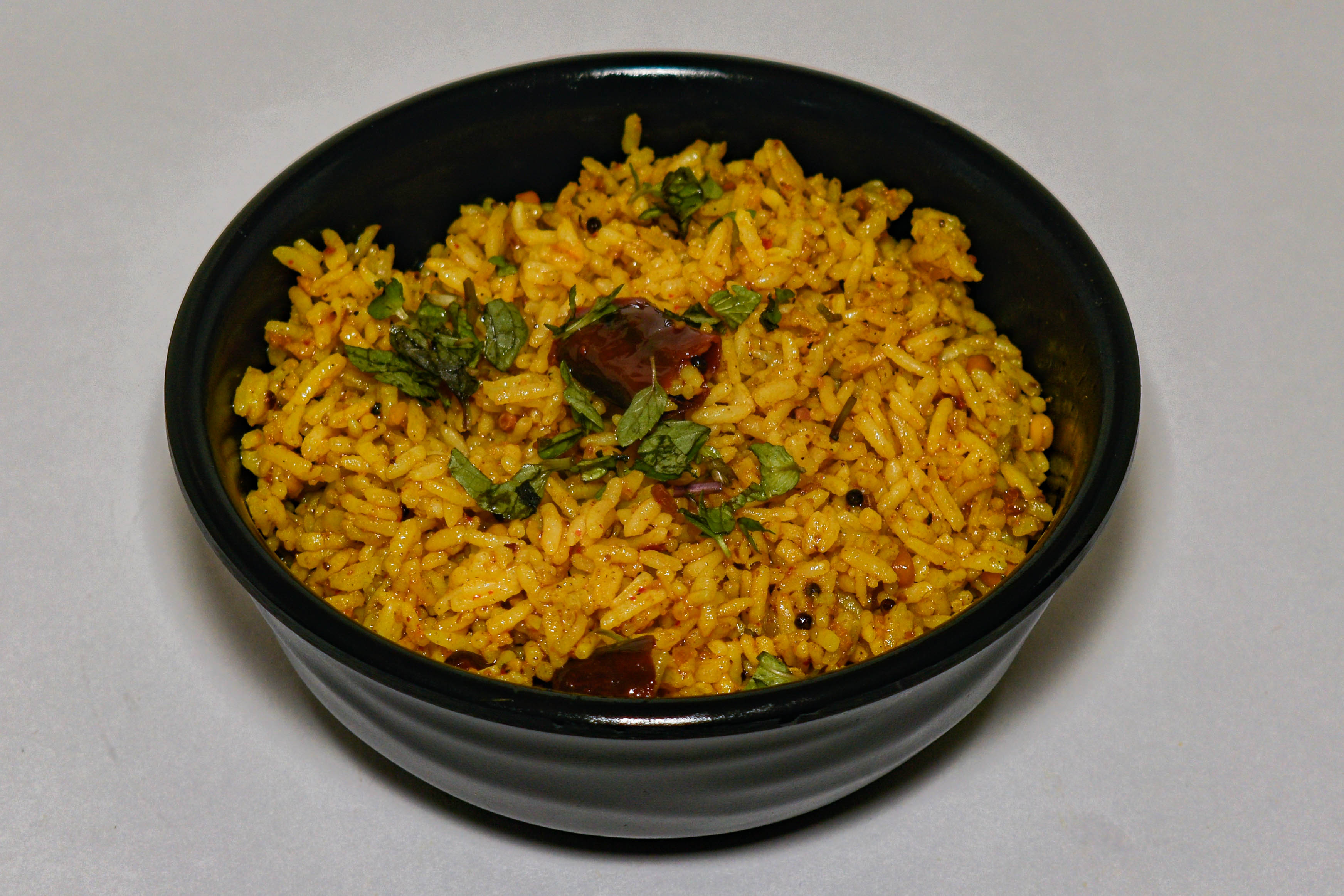 Tamarind Rice with Papad